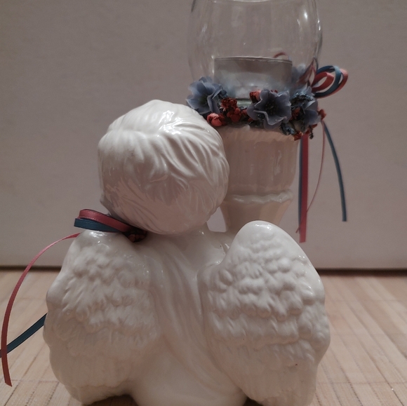 Handmade Cherub candle holder - Picture 3 of 7